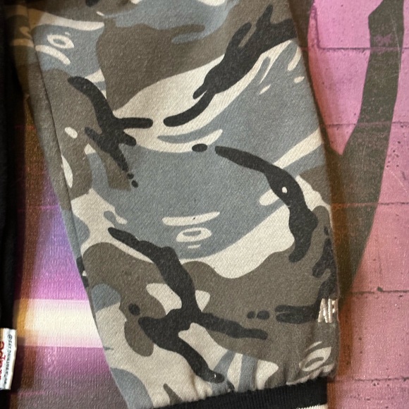 Aape By A Bathing Ape Bape Hoodie Button up Size Medium Black Camo Stree… - Picture 9 of 11